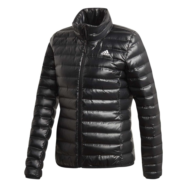 adidas Daunenjacke Varilite (wind- und wasserabweisend, Kapuze) schwarz Damen